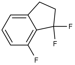 1,1,7-Trifluoro-2,3-dihydro-1H-indene Structure