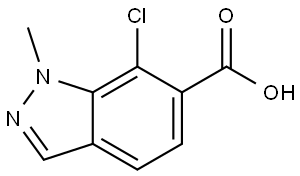 7-Chloro-1-methyl-1H-indazole-6-carboxylic acid Structure