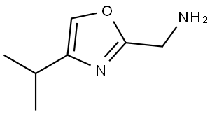 2-Oxazolemethanamine, 4-(1-methylethyl)- Structure