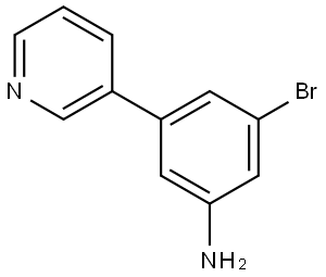 3-Bromo-5-(3-pyridinyl)benzenamine Structure