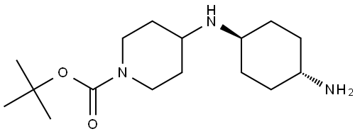 tert-butyl 4-(((1r,4r)-4-aminocyclohexyl)amino)piperidine-1-carboxylate Structure