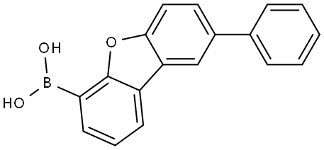 Boronic acid, B-(8-phenyl-4-dibenzofuranyl)- Structure