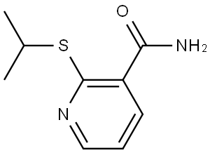 2-[(1-Methylethyl)thio]-3-pyridinecarboxamide Structure