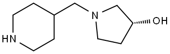 (R)-1-(piperidin-4-ylmethyl)pyrrolidin-3-ol Structure