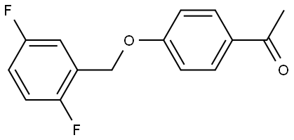 1-[4-[(2,5-Difluorophenyl)methoxy]phenyl]ethanone Structure