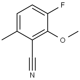 3-Fluoro-2-methoxy-6-methylbenzonitrile Structure
