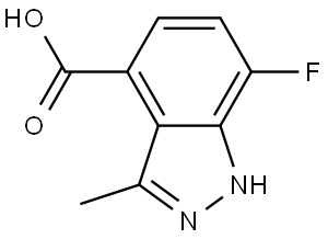 7-Fluoro-3-methyl-1H-indazole-4-carboxylic acid Structure