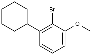 2-bromo-1-cyclohexyl-3-methoxybenzene Structure