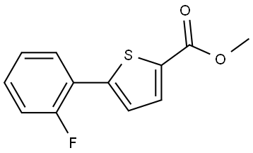 Methyl 5-(2-fluorophenyl)-2-thiophenecarboxylate Structure