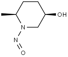 (3R,6S)-6-methyl-1-nitrosopiperidin-3-ol Structure