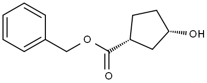 Benzyl (1R,3S)-3-Hydroxycyclopentanecarboxylate Structure