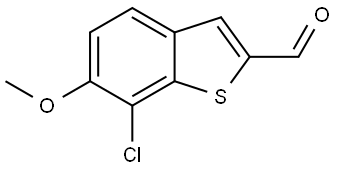 7-chloro-6-methoxybenzo[b]thiophene-2-carbaldehyde Structure