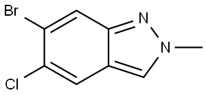 6-bromo-5-chloro-2-methyl-2H-indazole Structure