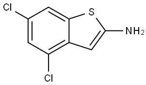4,6-dichlorobenzo[b]thiophen-2-amine Structure