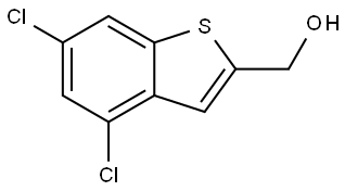 (4,6-dichlorobenzo[b]thiophen-2-yl)methanol Structure