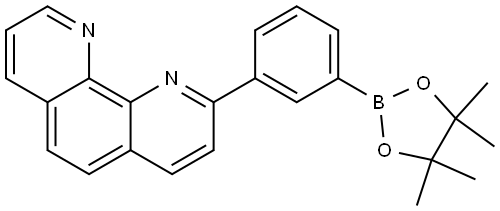 nyl]-1,10-phenanthroline 2-[3-(4,4,5,5-Tetramethyl-1,3,2-dioxaborolan-2-yl)phe Structure