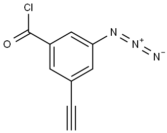 3-azido-5-ethynylbenzoyl chloride Structure