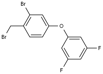 2-Bromo-1-(bromomethyl)-4-(3,5-difluorophenoxy)benzene Structure