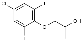 1-(4-Chloro-2,6-diiodophenoxy)-2-propanol Structure