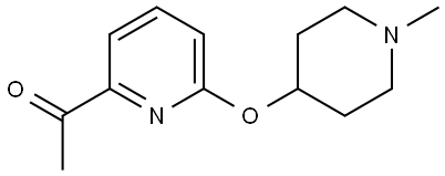 1-[6-[(1-Methyl-4-piperidinyl)oxy]-2-pyridinyl]ethanone Structure