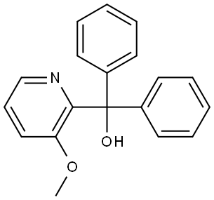 3-Methoxy-α,α-diphenyl-2-pyridinemethanol Structure