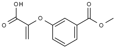 Benzoic acid, 3-[(1-carboxyethenyl)oxy]-, 1-methyl ester Structure