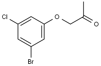 1-(3-Bromo-5-chlorophenoxy)-2-propanone Structure