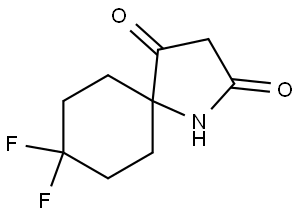 8,8-Difluoro-1-azaspiro[4.5]decane-2,4-dione Structure