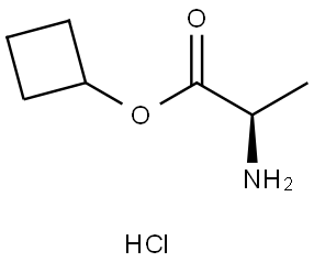 Cyclobutyl (R)-2-Aminopropanoate Hydrochloride Structure