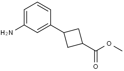 Methyl 3-(3-Aminophenyl)cyclobutanecarboxylate Structure