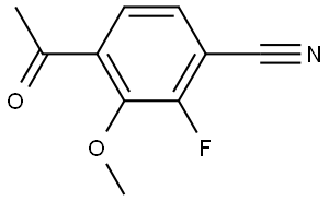 4-acetyl-2-fluoro-3-methoxybenzonitrile Structure