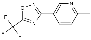 3-(6-Methyl-3-pyridyl)-5-(trifluoromethyl)-1,2,4-oxadiazole Structure