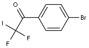 Ethanone, 1-(4-bromophenyl)-2,2-difluoro-2-iodo- Structure