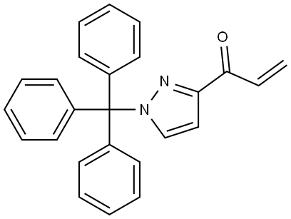2-Propen-1-one, 1-[1-(triphenylmethyl)-1H-pyrazol-3-yl]- Structure