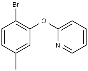 2-(2-Bromo-5-methylphenoxy)pyridine Structure