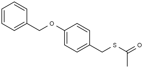 S-[[4-(Phenylmethoxy)phenyl]methyl] ethanethioate Structure
