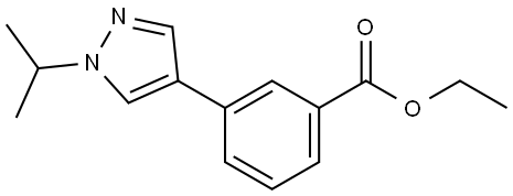 Ethyl 3-[1-(1-methylethyl)-1H-pyrazol-4-yl]benzoate Structure