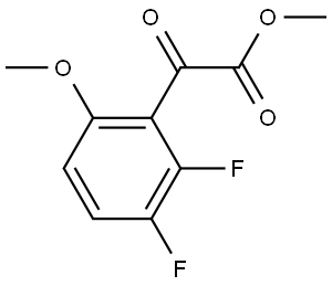 Methyl 2,3-difluoro-6-methoxy-α-oxobenzeneacetate Structure