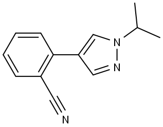 2-[1-(1-Methylethyl)-1H-pyrazol-4-yl]benzonitrile Structure