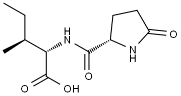 L-Isoleucine, 5-oxo-L-prolyl- Structure