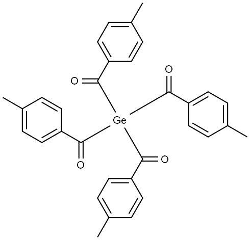 Tetrakis(2-methylbenzoyl)germane Structure