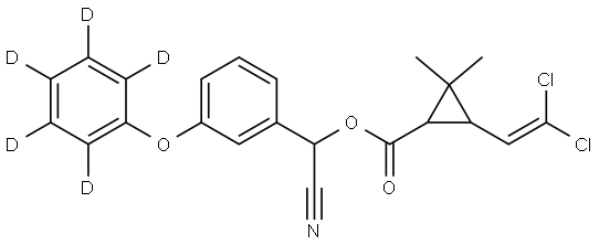 Cypermethrin-d5 Structure