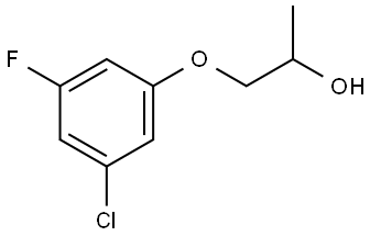 1-(3-Chloro-5-fluorophenoxy)-2-propanol Structure