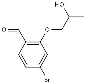 4-Bromo-2-(2-hydroxypropoxy)benzaldehyde Structure