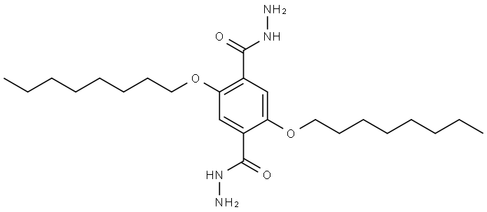 2,5-dioctyloxyterephthalic dihydrazide Structure