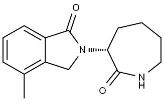 (R)-4-methyl-2-(2-oxoazepan-3-yl)isoindolin-1-one Structure