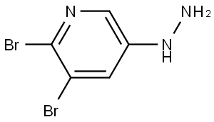 2,3-Dibromo-5-hydrazinylpyridine Structure