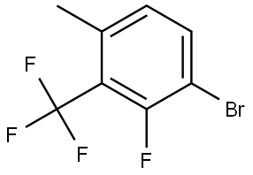 1-Bromo-2-fluoro-4-methyl-3-(trifluoromethyl)benzene Structure