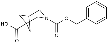 3-(Phenylmethyl) 3-azabicyclo[3.1.1]heptane-1,3-dicarboxylate Structure