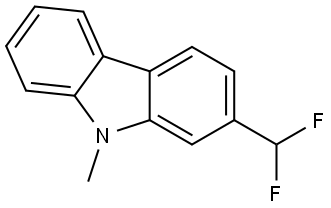 2-(Difluoromethyl)-9-methyl-9H-carbazole Structure